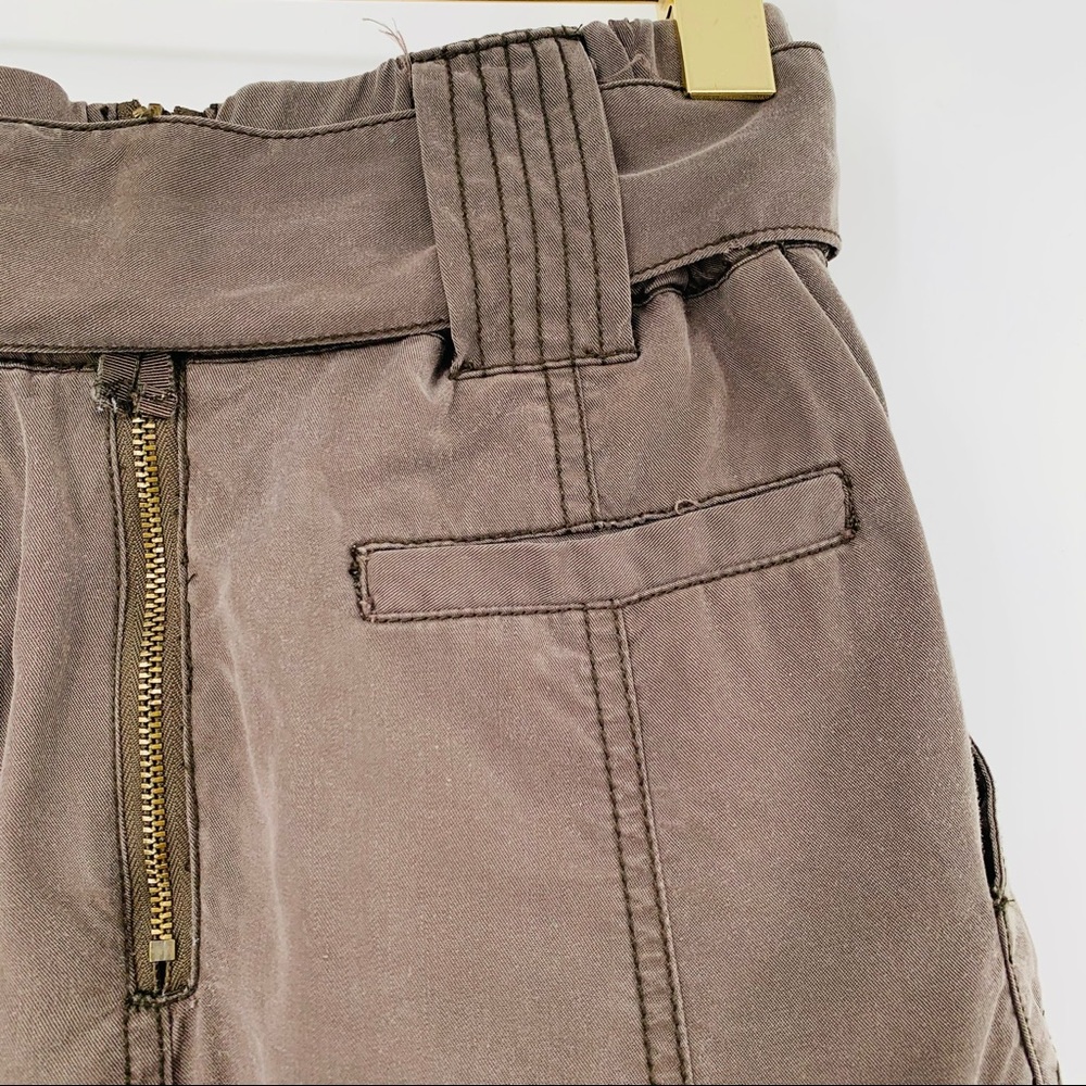 ANTHRO HD in PARIS 00 brown a-line mini skirt - Picture 3 of 4
